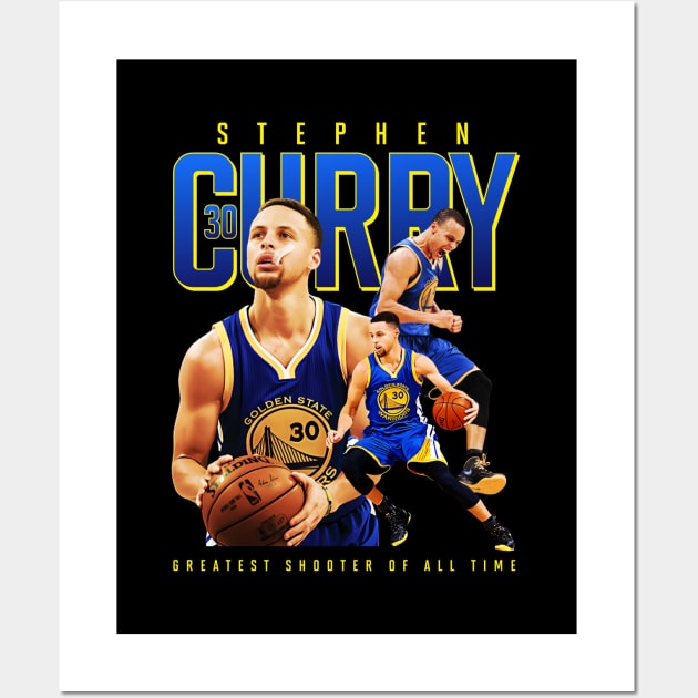 Steph Curry 30 Golden State Warriors Wall Art by sagitarius